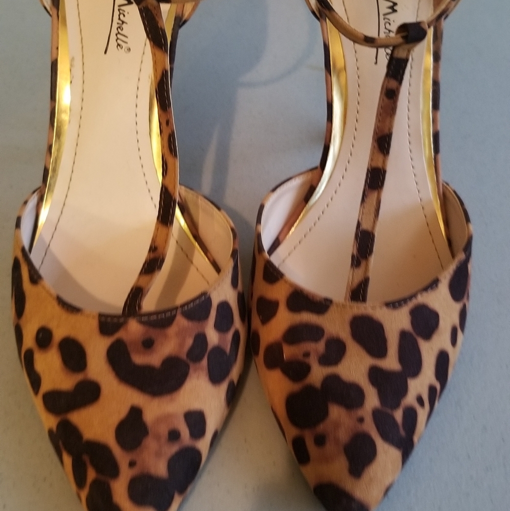 Leopard print heels